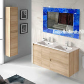 Halloween Sale Wall Mirror Lapis Lazuli/ Modern Home Mirror / Wall Mirror / Wall Decor / Bath Mirror/Hallway Wall Decor/Hanging Mirror Unique Handicrafts IND